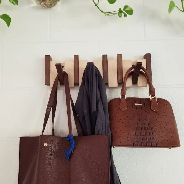 Emeja | Elegante Houten Kapstok voor Piano Hangende Kledingopslag