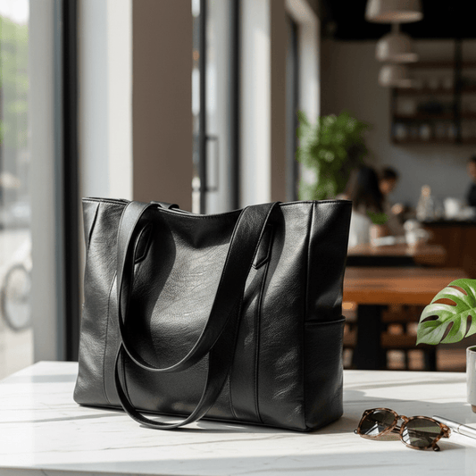 Emeja | Elegante Leren Schoudertas met Retro Touch en Gladde Oppervlakte