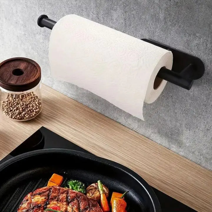Emeja | Elegante Wandkeuken Papieren Handdoekhouder – zonder boren & ruimtebesparend
