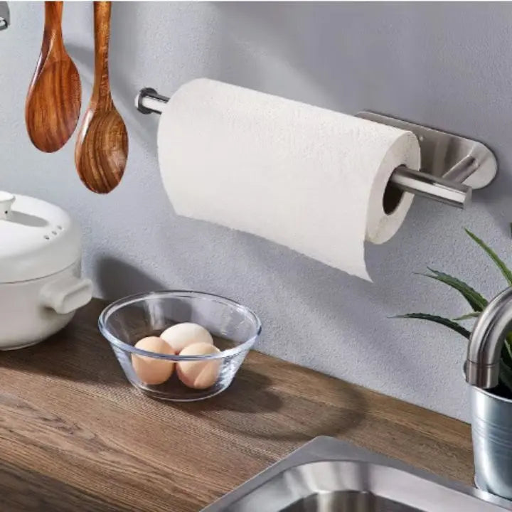 Emeja | Elegante Wandkeuken Papieren Handdoekhouder – zonder boren & ruimtebesparend