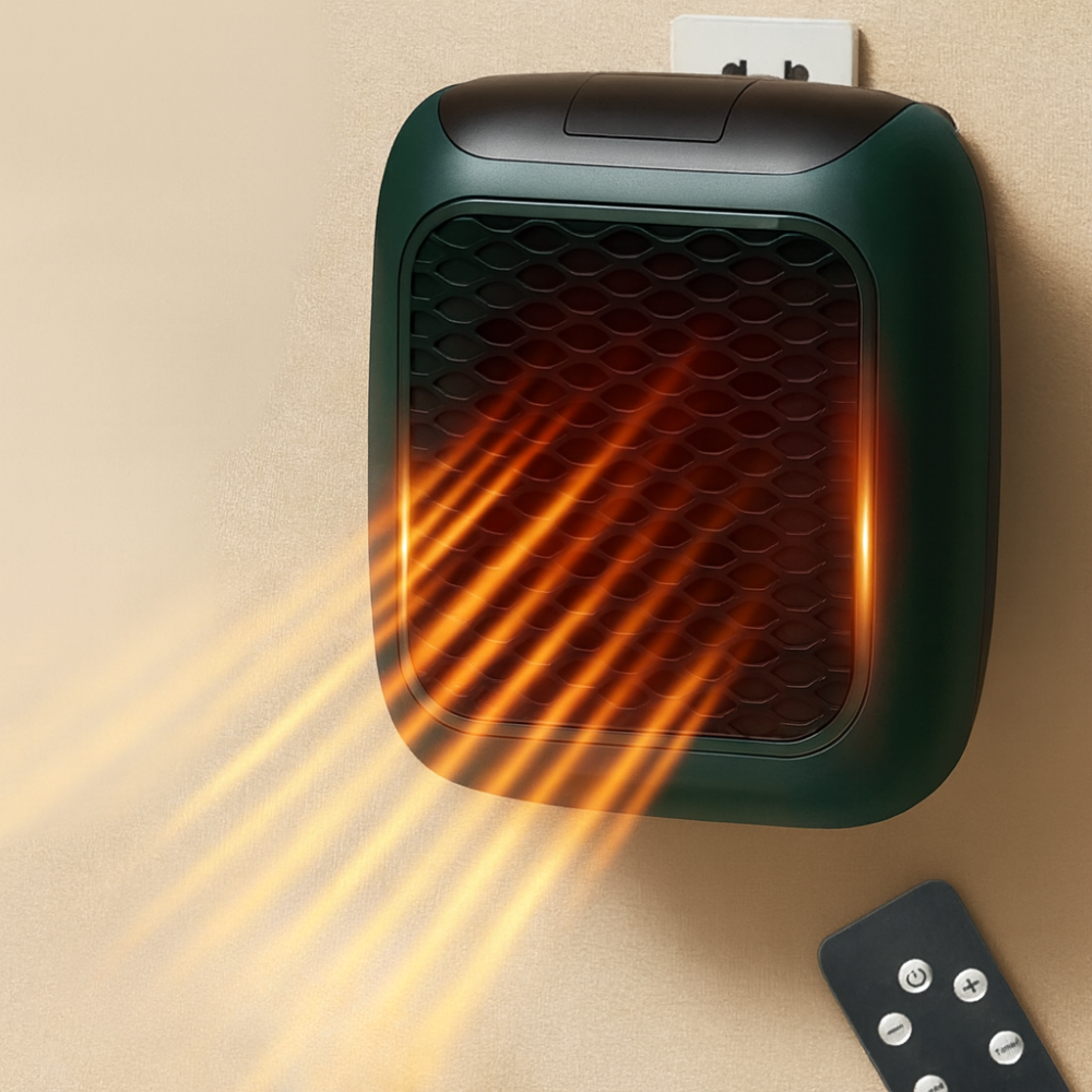 Emeja | Elektrische Kamerverwarming, Wandgemonteerd, Draagbare Keramische Kamerverwarming