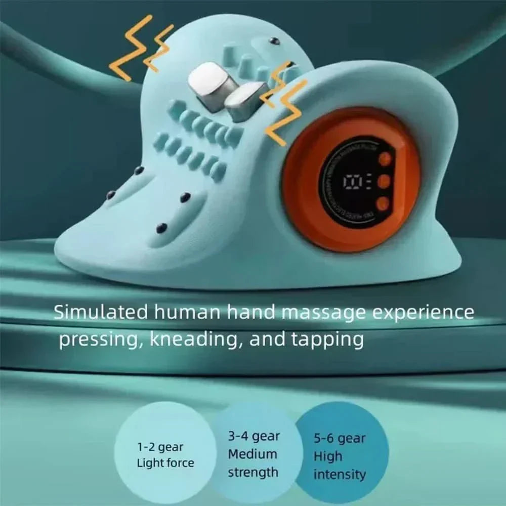 Emeja | EMS Nekmassager met Acupressuur en Traction voor Pijnverlichting