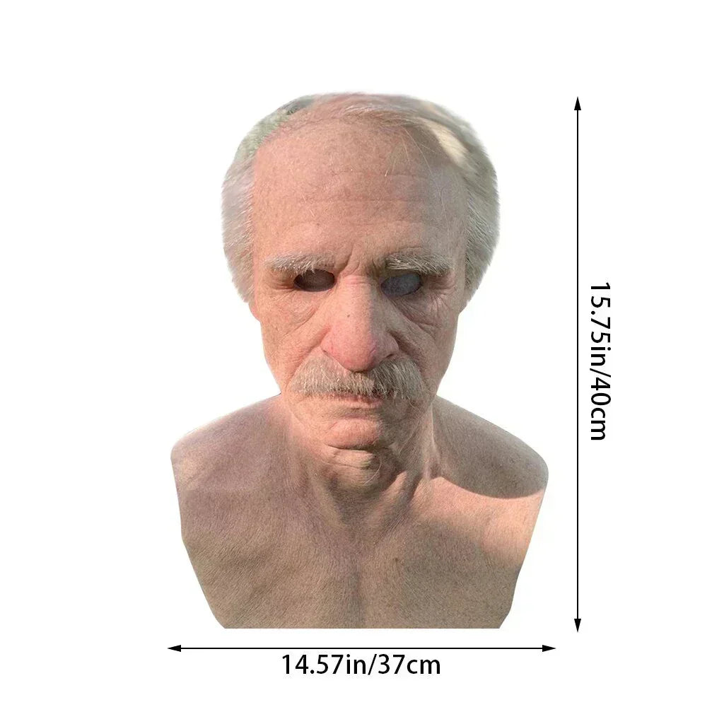 Emeja | Eng Oude Man Masker – Realistisch Latex Halloween Masker voor Volwassenen