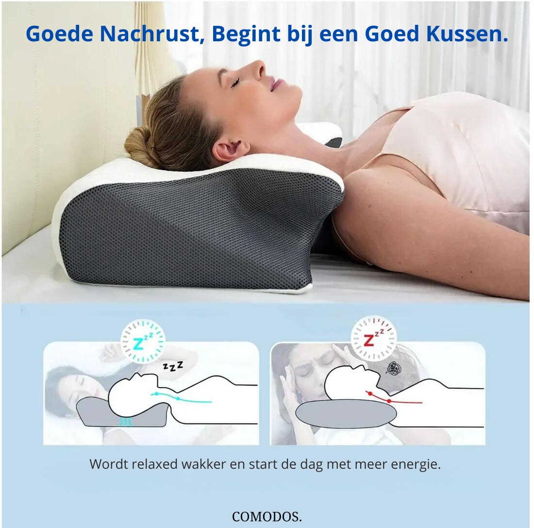 Emeja | Ergonomisch Contour Kussen voor Nekpijn Verlichting