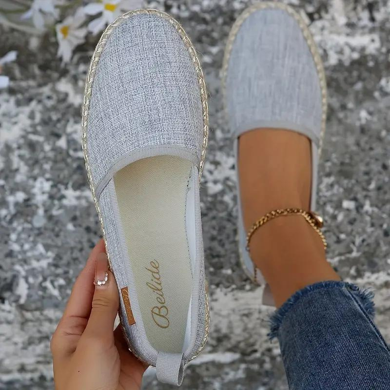 Emeja | Espadrilles, plat, lichtgewicht, canvas schoenen, zomerschoenen