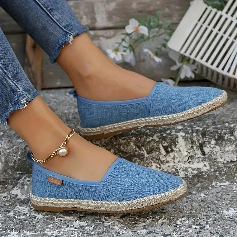Emeja | Espadrilles, plat, lichtgewicht, canvas schoenen, zomerschoenen