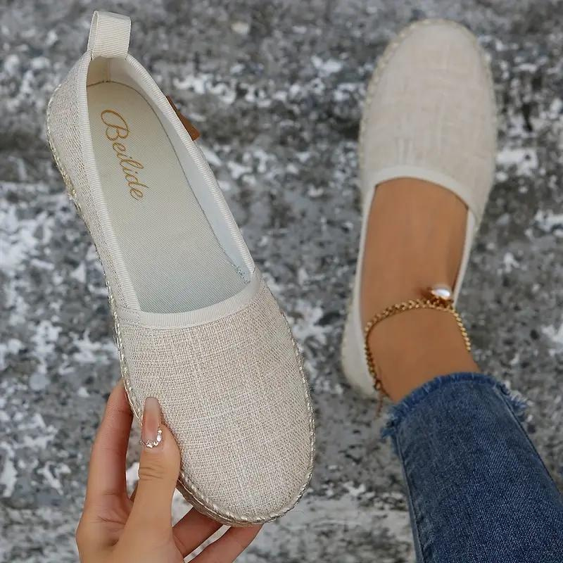 Emeja | Espadrilles, plat, lichtgewicht, canvas schoenen, zomerschoenen