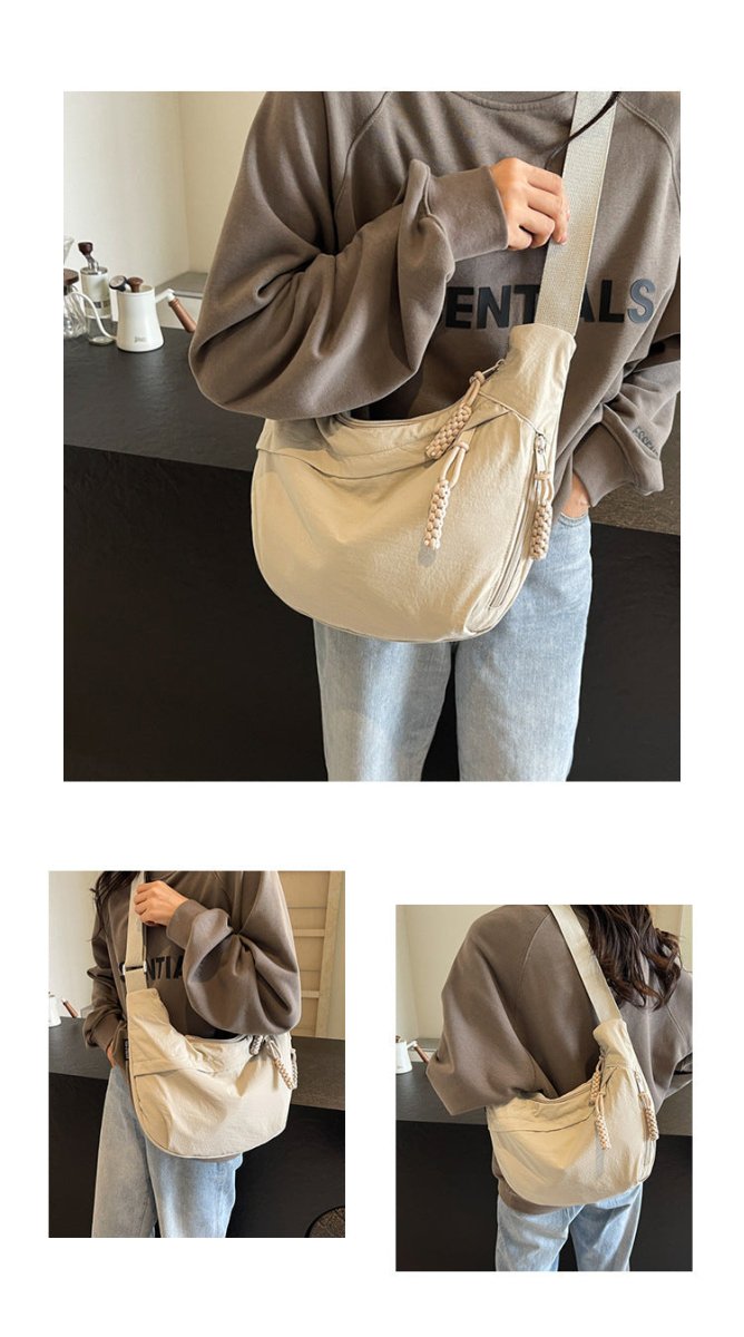 Emeja | EVERCARRY – Nylon schoudertas met slimme compartimenten voor dagelijks gebruik
