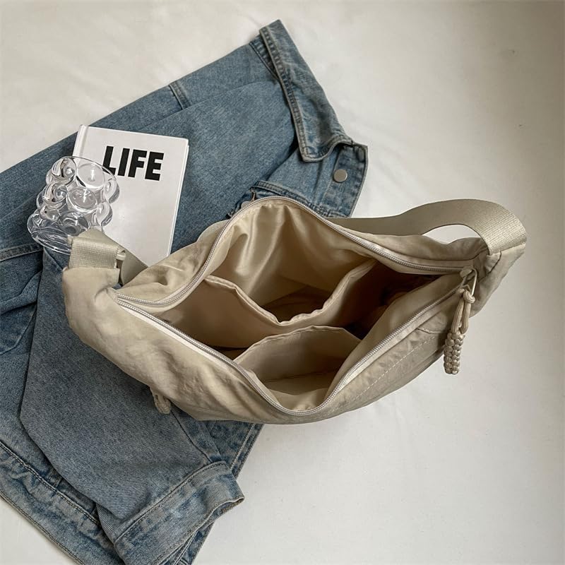 Emeja | EVERCARRY – Nylon schoudertas met slimme compartimenten voor dagelijks gebruik