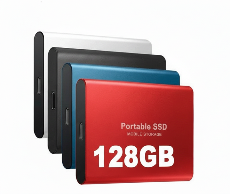 Emeja | Externe Draagbare SSD 128GB – Hoge Overdrachtsnelheid, USB-C