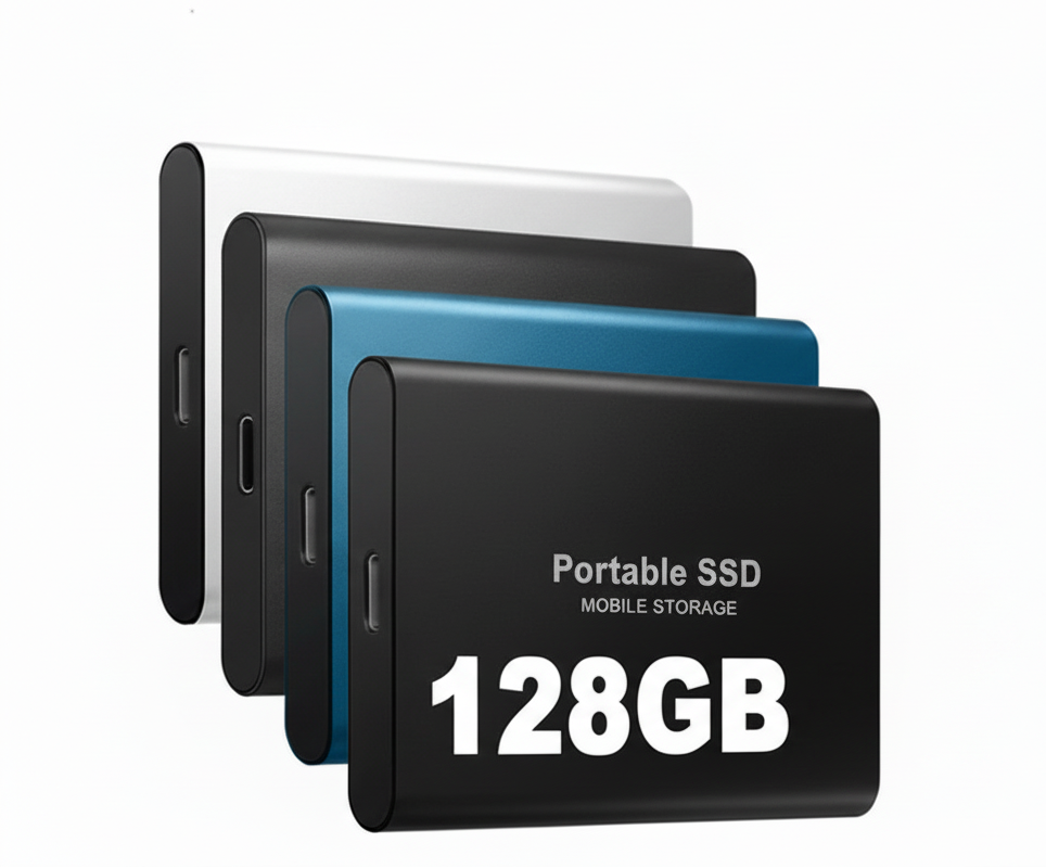 Emeja | Externe Draagbare SSD 128GB – Hoge Overdrachtsnelheid, USB-C