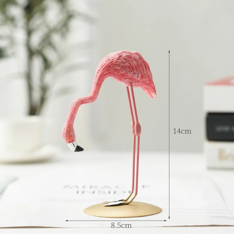 Emeja | Flamingo Figuur Gemaakt van Hars Moderne Decoratie