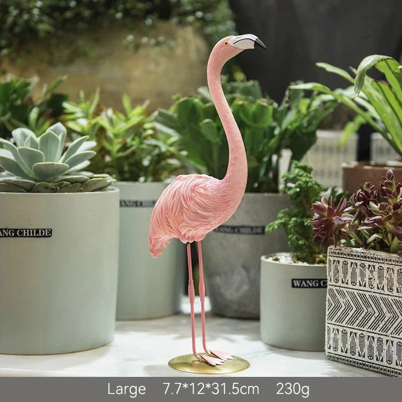 Emeja | Flamingo Figuur Gemaakt van Hars Moderne Decoratie