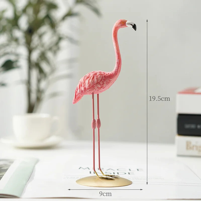 Emeja | Flamingo Figuur Gemaakt van Hars Moderne Decoratie