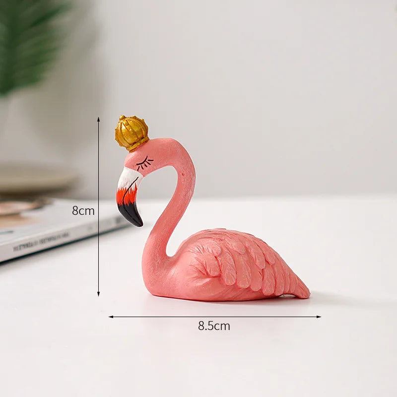 Emeja | Flamingo Figuur Gemaakt van Hars Moderne Decoratie