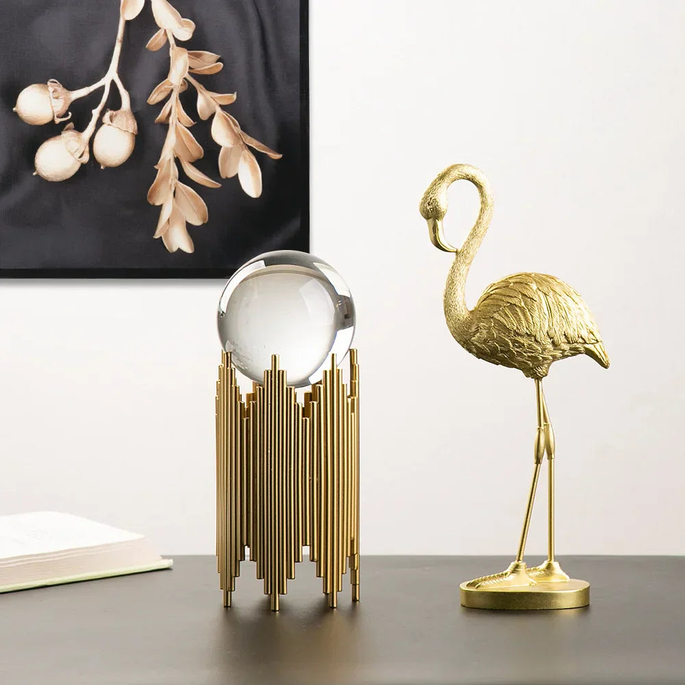 Emeja | Flamingo Figuur Gemaakt van Hars Moderne Decoratie