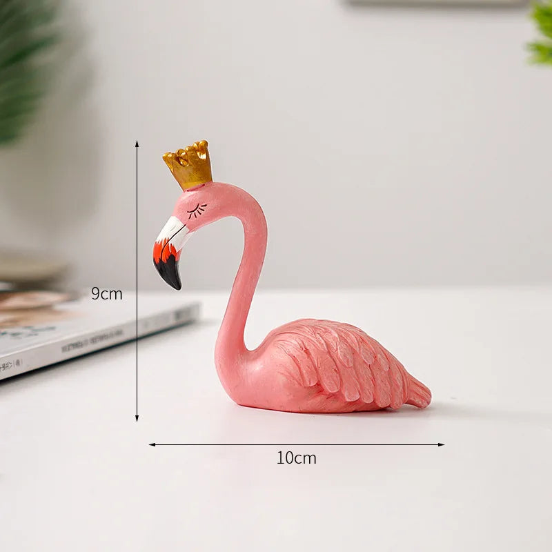 Emeja | Flamingo Figuur Gemaakt van Hars Moderne Decoratie