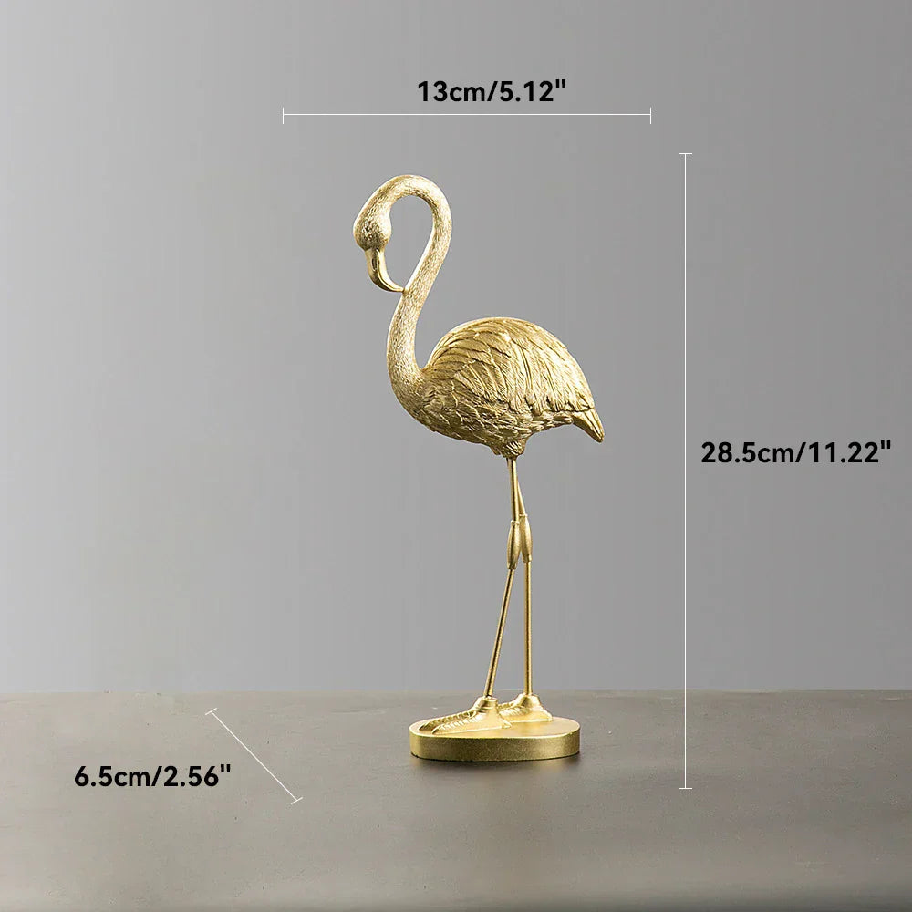 Emeja | Flamingo Figuur Gemaakt van Hars Moderne Decoratie