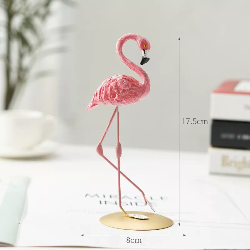 Emeja | Flamingo Figuur Gemaakt van Hars Moderne Decoratie