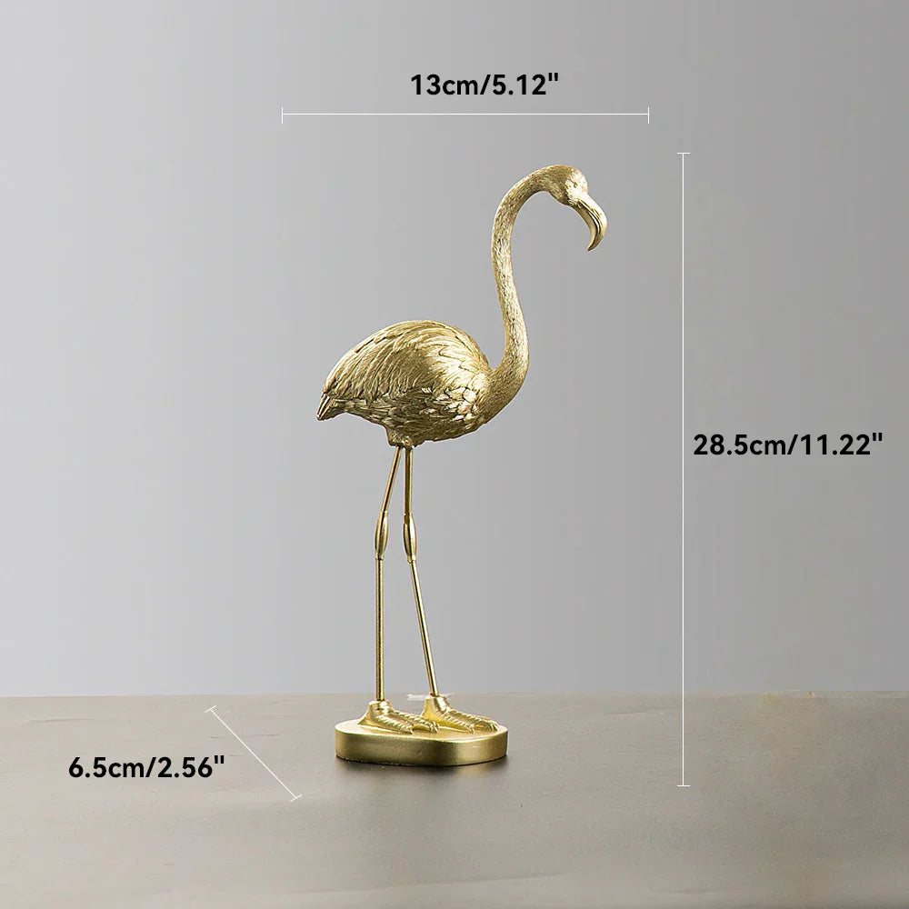 Emeja | Flamingo Figuur Gemaakt van Hars Moderne Decoratie