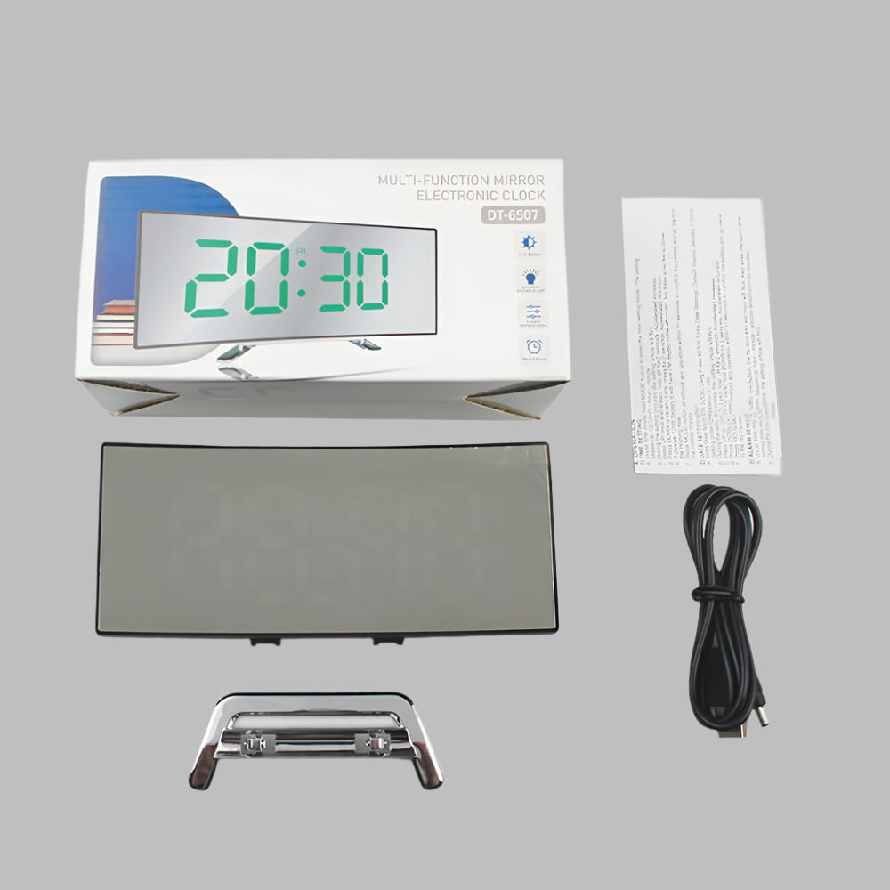 Emeja | Gebogen Display LED Wekker met Sluimerfunctie