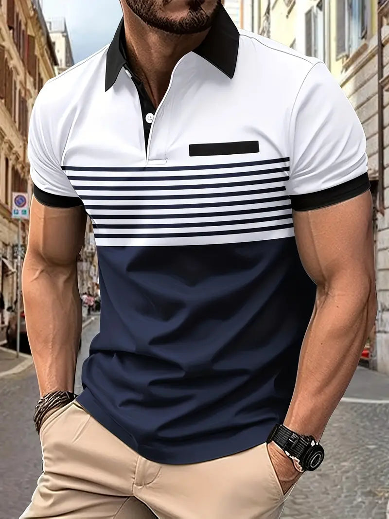 Emeja | Gestreepte Polo Shirt voor Mannen