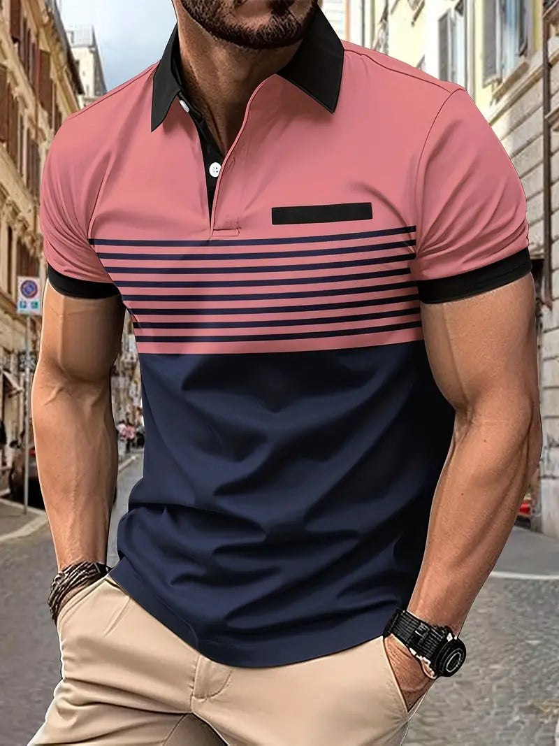 Emeja | Gestreepte Polo Shirt voor Mannen