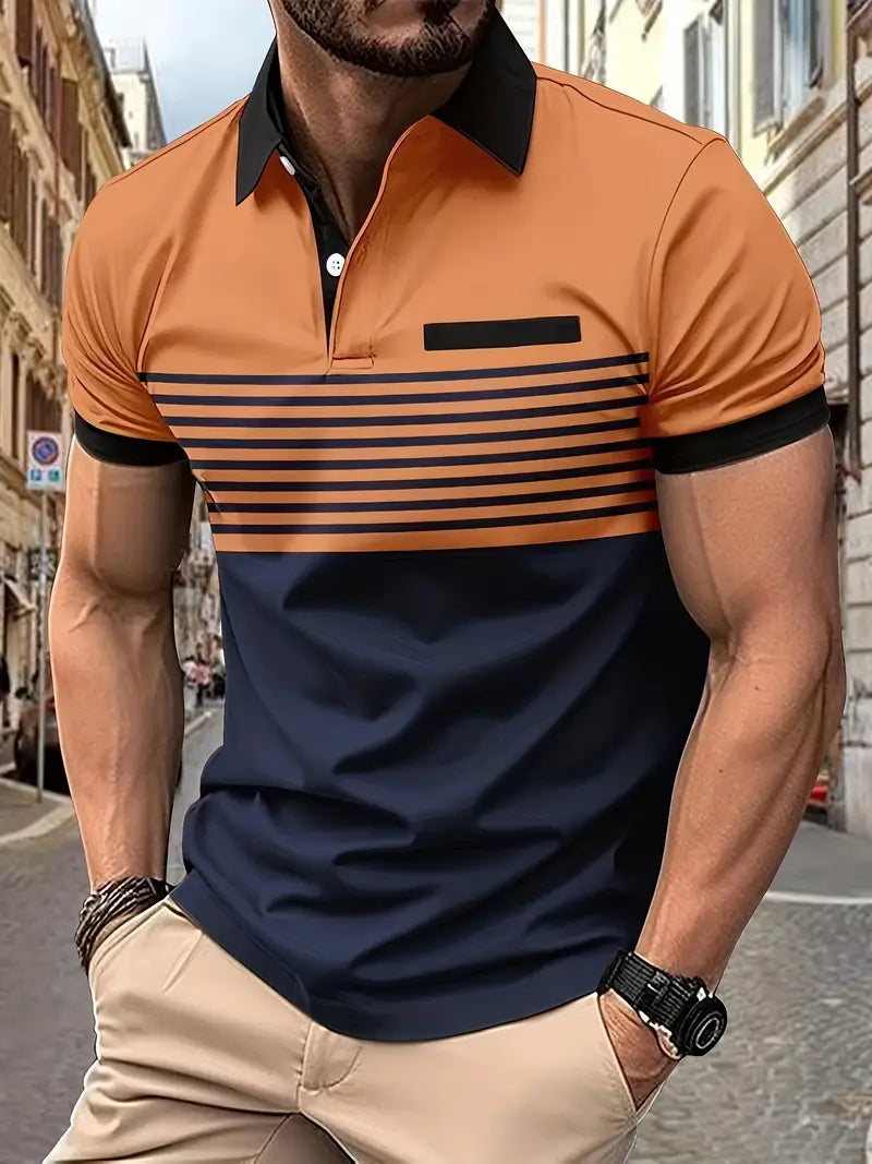 Emeja | Gestreepte Polo Shirt voor Mannen