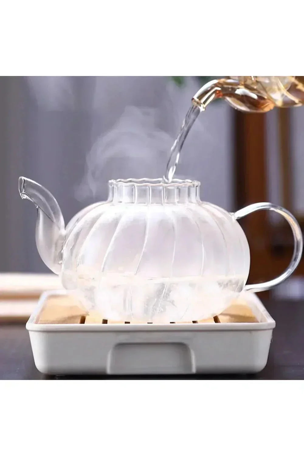 Emeja | Glazen Theepot met Infuser en Deksel voor Losse Thee