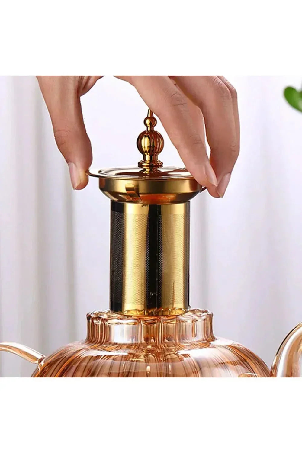 Emeja | Glazen Theepot met Infuser en Deksel voor Losse Thee