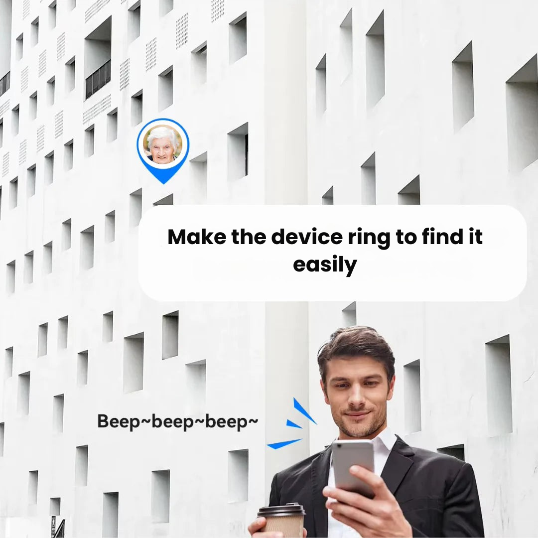 Emeja | GPS Tracker voor Senioren | Real-Time Monitoring, Waterdicht & Geen Abonnementskosten voor Gemoedsrust