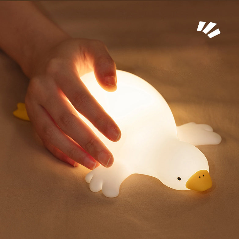 Emeja | Grote Witte Gans Tap Tap LED Nachtlamp