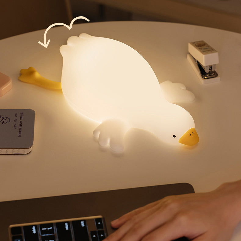 Emeja | Grote Witte Gans Tap Tap LED Nachtlamp