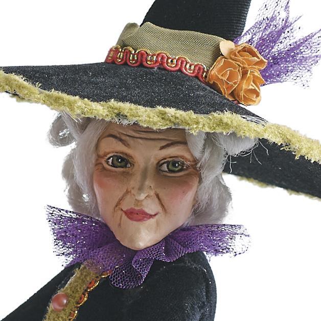 Emeja | Halloween Beeldje | Handgemaakte Heks Decoratie | Hars