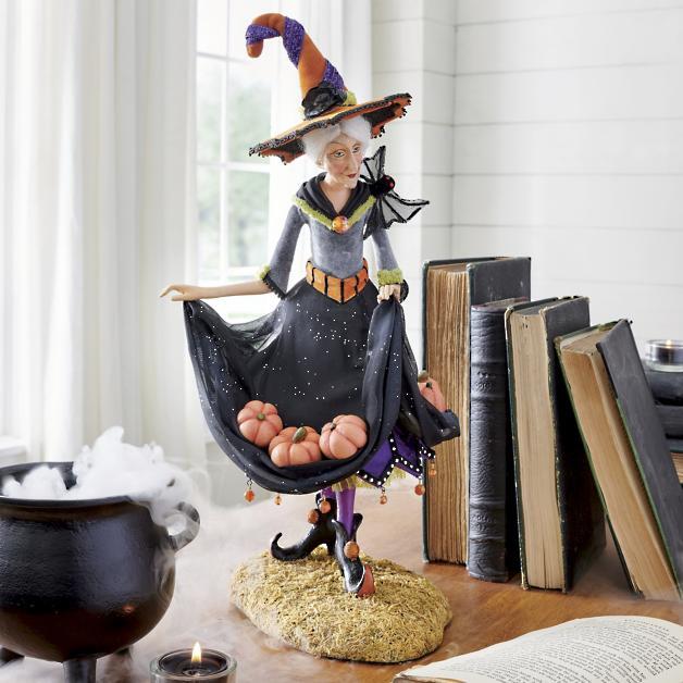 Emeja | Halloween Beeldje | Handgemaakte Heks Decoratie | Hars