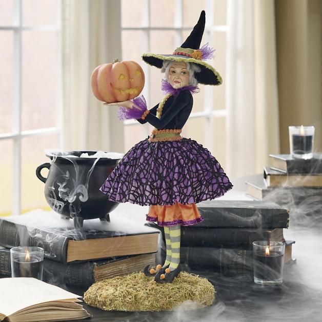 Emeja | Halloween Beeldje | Handgemaakte Heks Decoratie | Hars