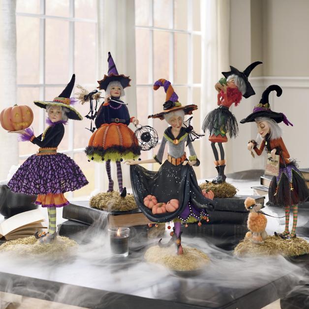 Emeja | Halloween Beeldje | Handgemaakte Heks Decoratie | Hars