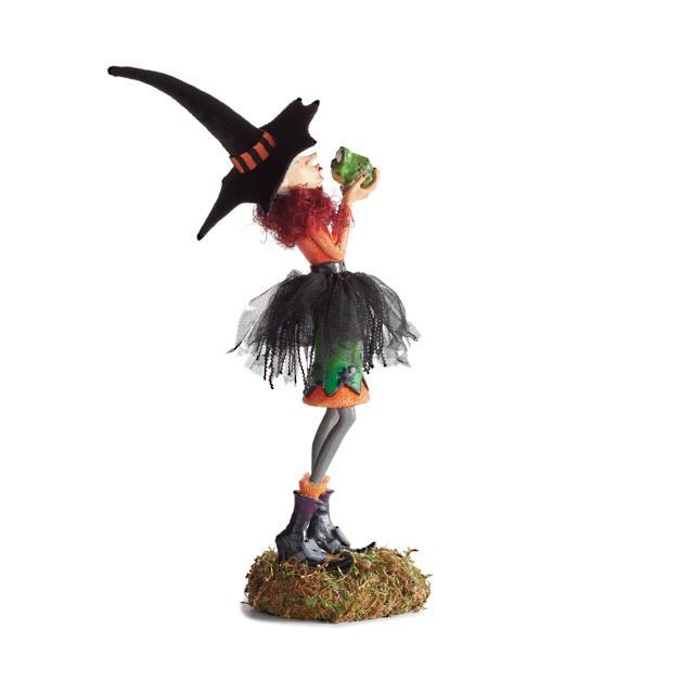 Emeja | Halloween Beeldje | Handgemaakte Heks Decoratie | Hars