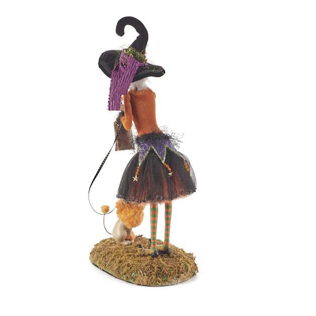 Emeja | Halloween Beeldje | Handgemaakte Heks Decoratie | Hars