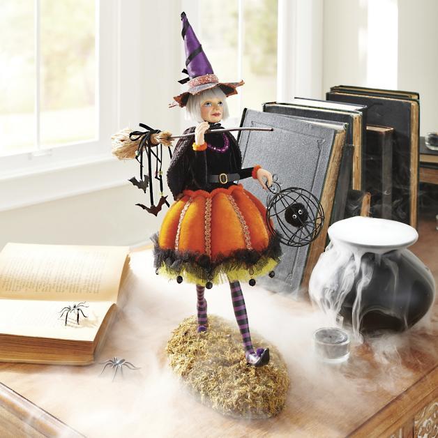 Emeja | Halloween Beeldje | Handgemaakte Heks Decoratie | Hars
