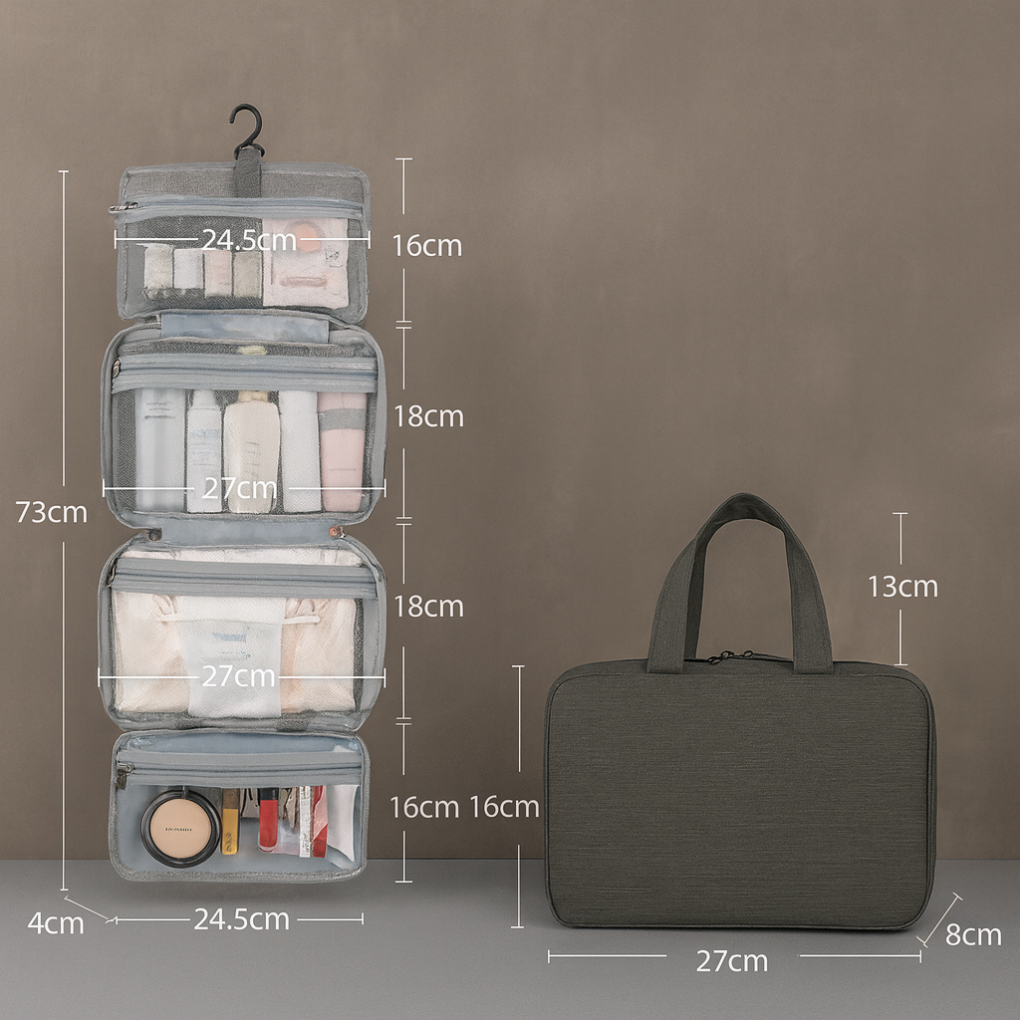 Emeja | Hangende Toilettas met Meerdere Compartimenten