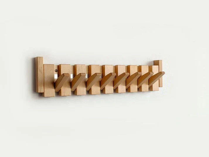 Emeja | HarmonyCoat Piano Kapstok | Wandgemonteerd met Haken | Massief Hout