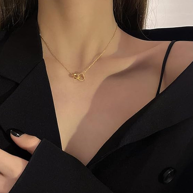 Emeja | Hart Ketting met Roterende Rozen Cadeaubox