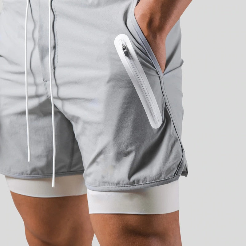 Emeja | Heren 2-in-1 Hardloopshorts met Compressie Binnenbroek