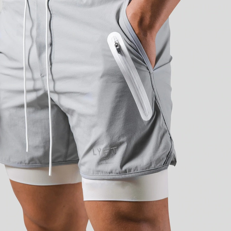 Emeja | Heren 2-in-1 Hardloopshorts met Compressie Binnenbroek