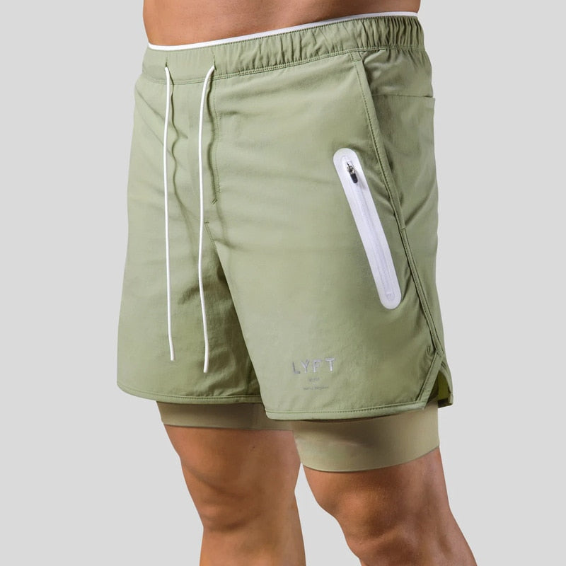 Emeja | Heren 2-in-1 Hardloopshorts met Compressie Binnenbroek