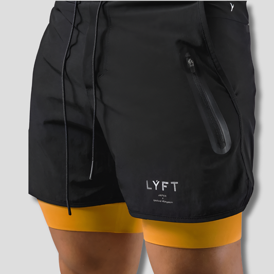 Emeja | Heren 2-in-1 Hardloopshorts met Compressie Binnenbroek