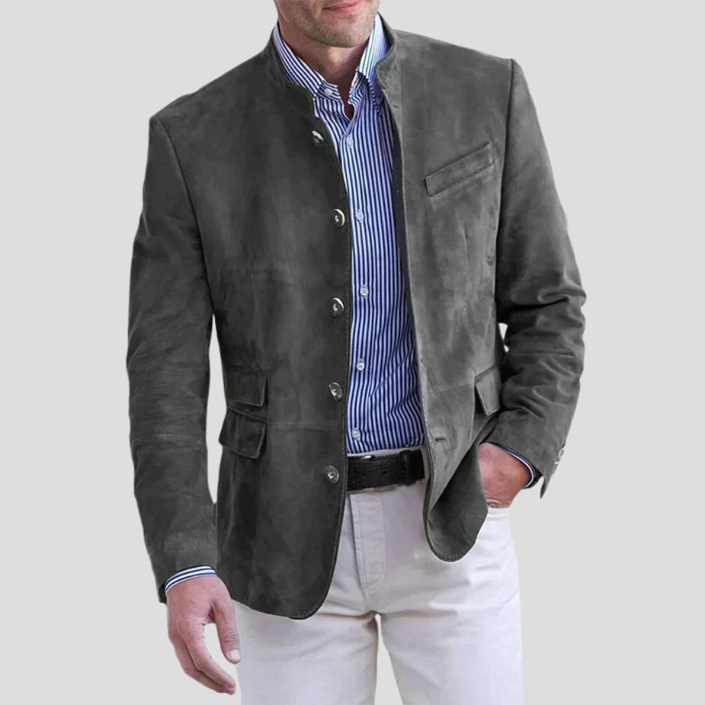Emeja | Heren Blazer met Mandarin Kraag