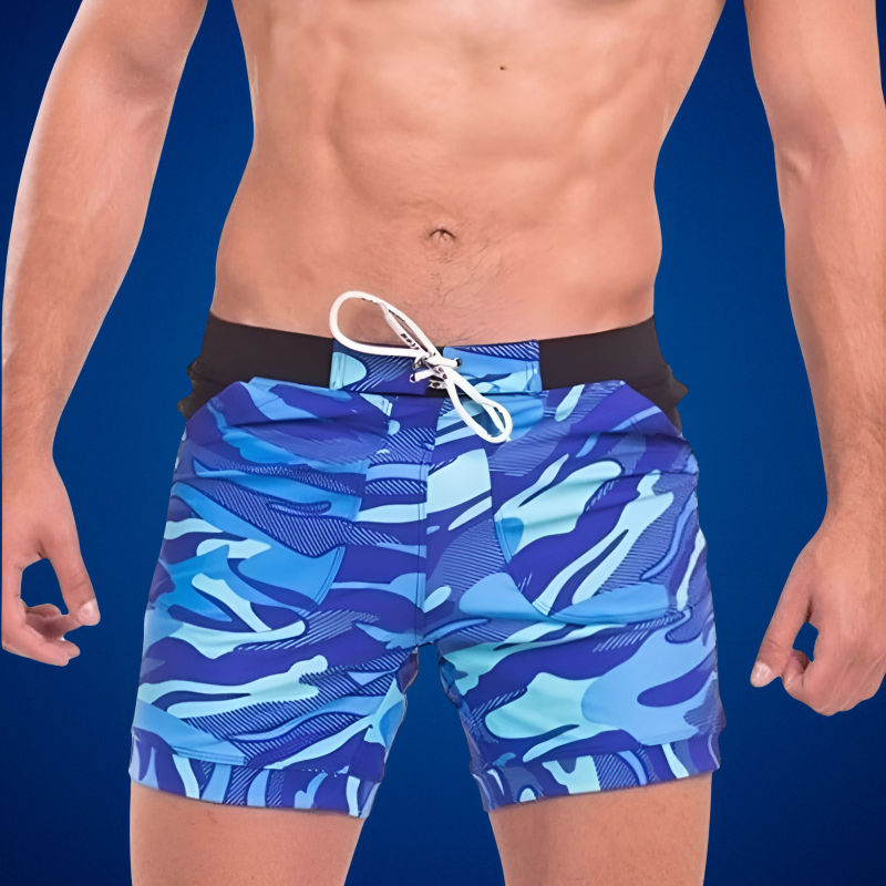 Emeja | Heren Camouflage Zwemshorts met Touwtje
