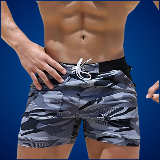 Emeja | Heren Camouflage Zwemshorts met Touwtje